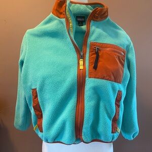 Patagonia Blue and Orange Vest Lightweight Outdoor Essential